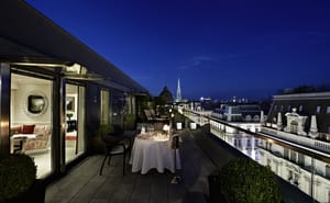 Terrace Presidential Suite by night © Hotel Sacher Wien