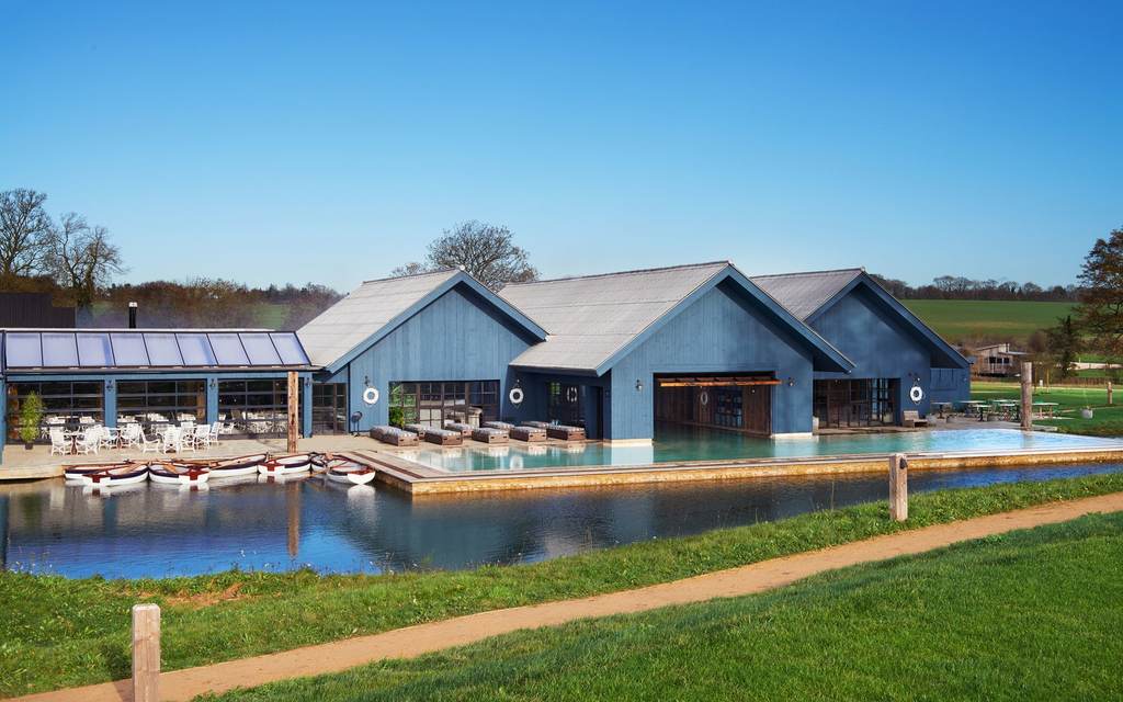 Soho Farmhouse Cotswolds outdoor pool, Boathouse