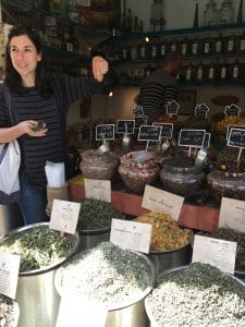 A food stall at the Carmel Market in Tel Aviv, Israel